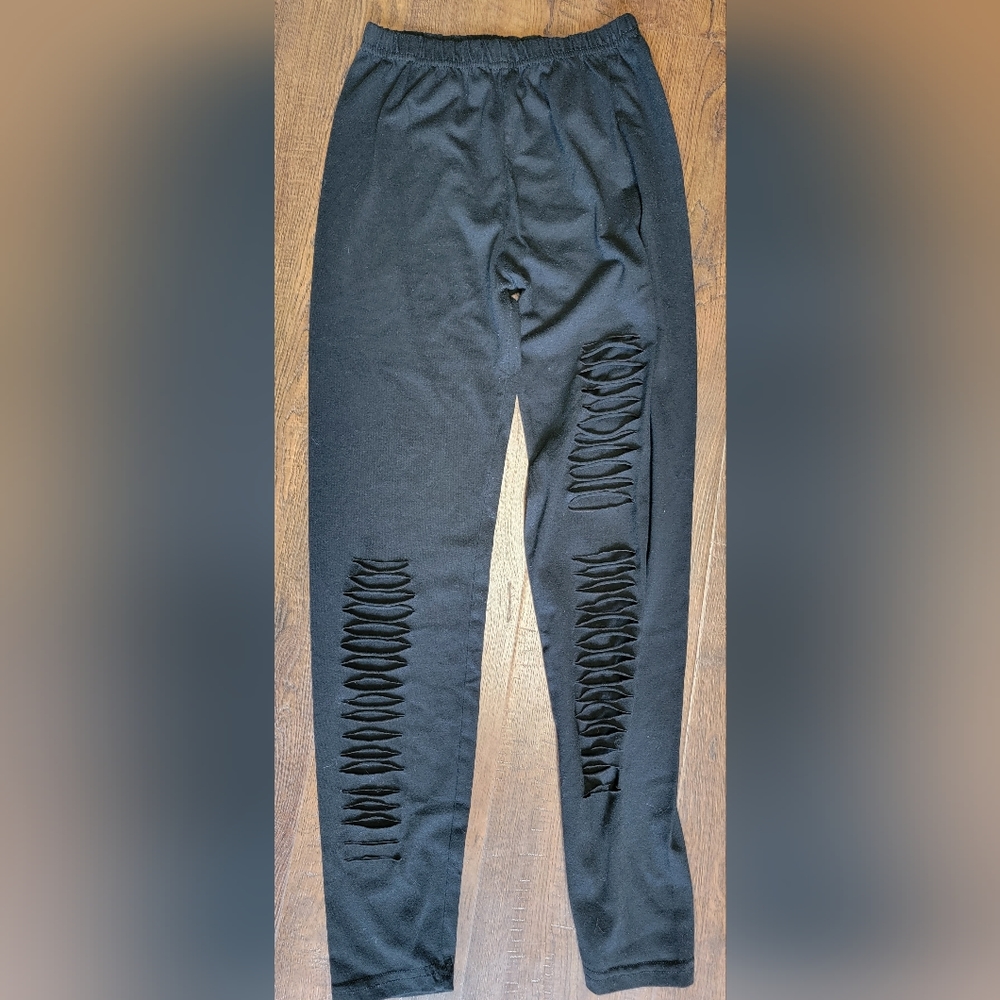 Faux Distressed Leggings